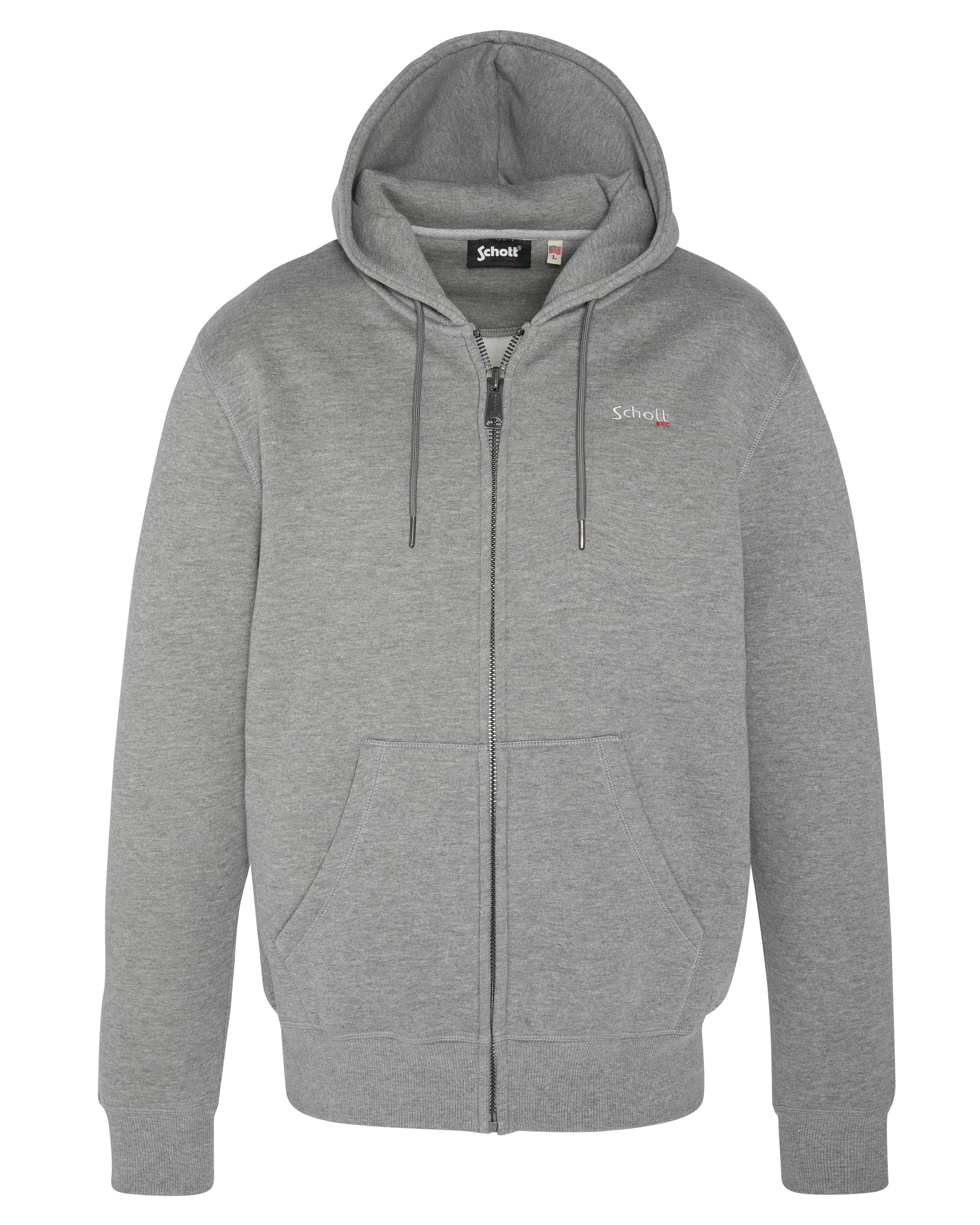 Schott Nyc Unisex Grey Cardigan Sweater Xl