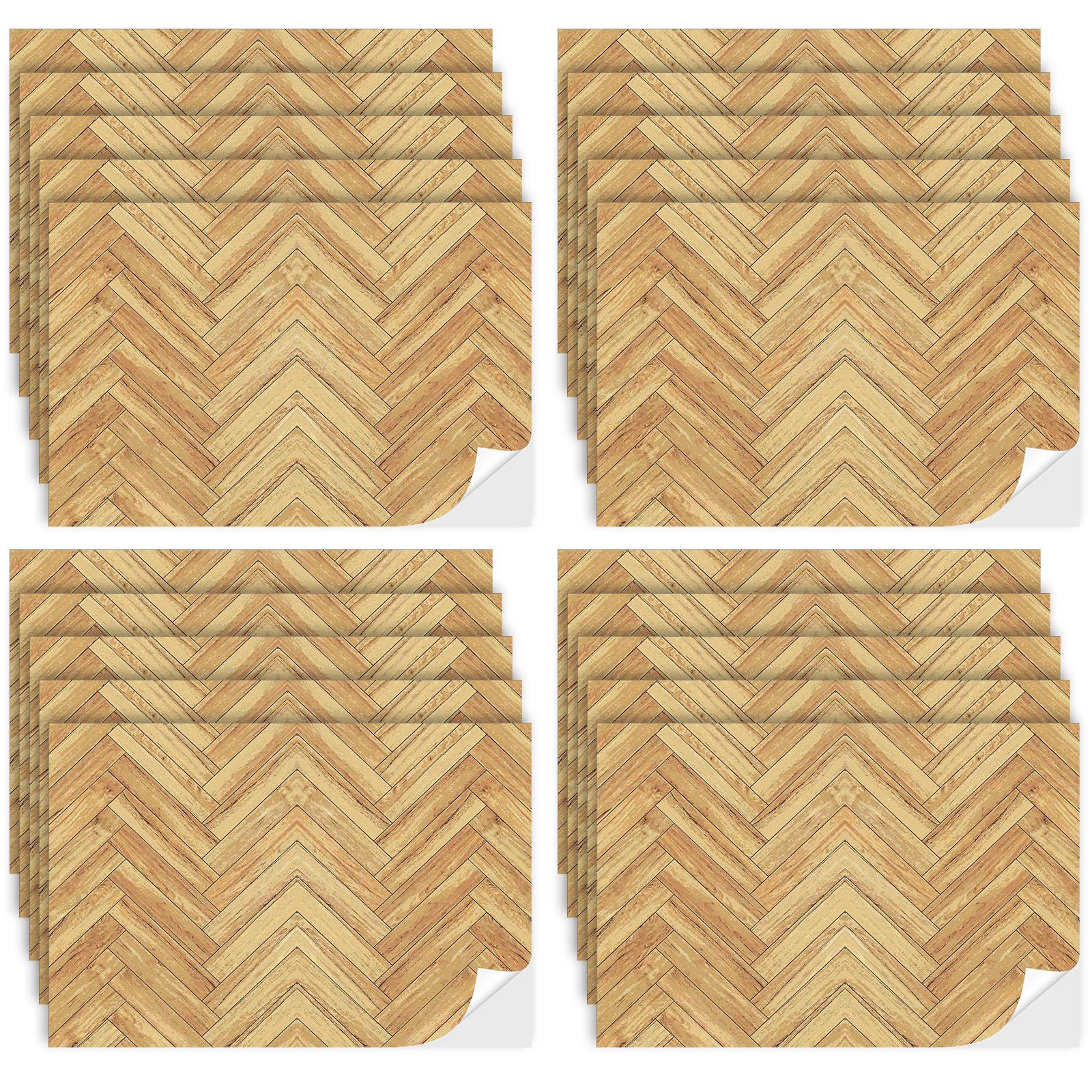 Flutesan 12 Pcs Miniature Dollhouse Wallpaper and Flooring Peel and Stick Mini DIY Self Adhesive Dollhouse Accessories 8.27 x 11.69 Inch (Twill)