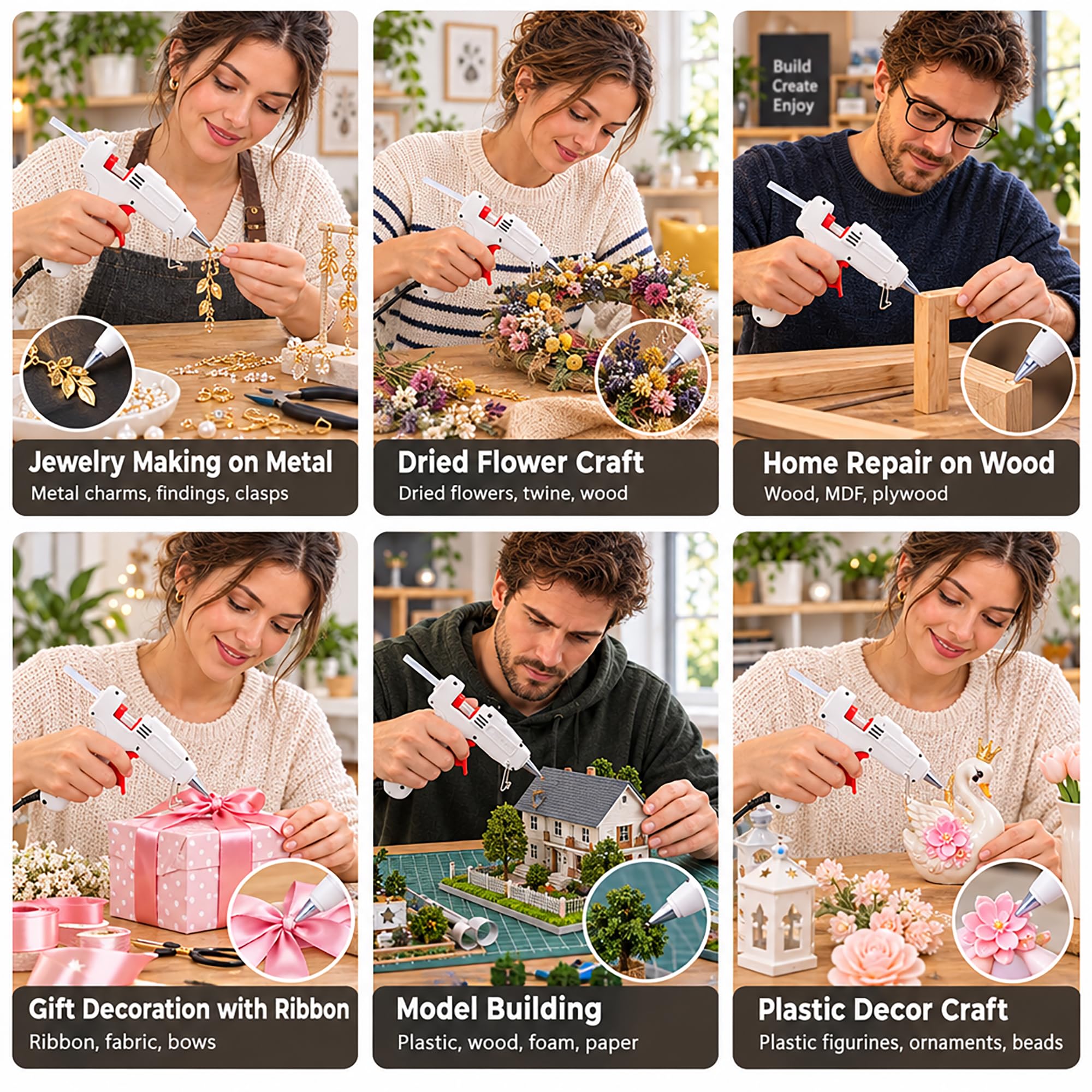 Mini Hot Glue Gun Kit - 30 Sticks, Fast Heating -5 Mini Hot Glue Gun Kit - 30 Sticks, Fast Heating -5