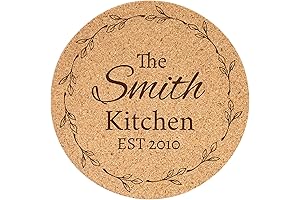 Eco-Friendly Etched Wooden Trivet for Personalized Kitchen Decor