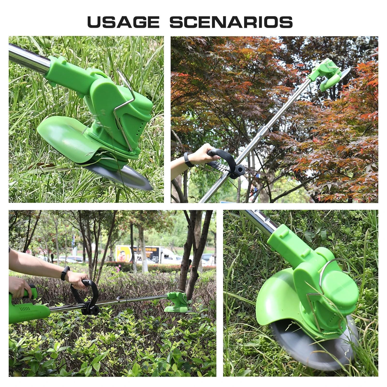 CortacéSped Y Bordeadora EléCtrica Para JardíN,CortacéSped De 24 V BateríA InaláMbrica De 4 Ah,Para Desbrozadora De JardíN Limpieza De Malas Hierbas(1pcs battery,red)