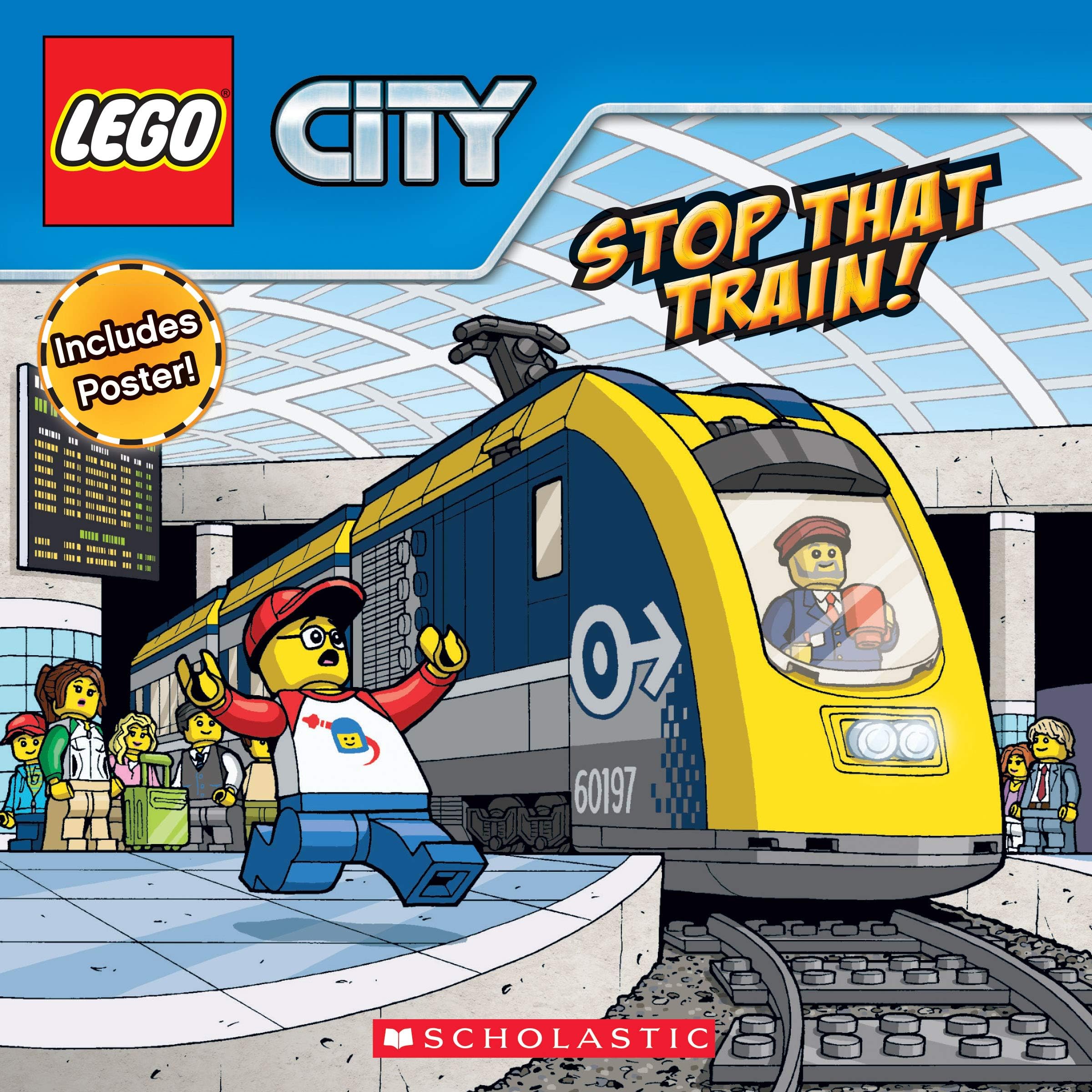 Stop That Train! (LEGO City: Storybook with Poster) Paperback – September 25, 2018