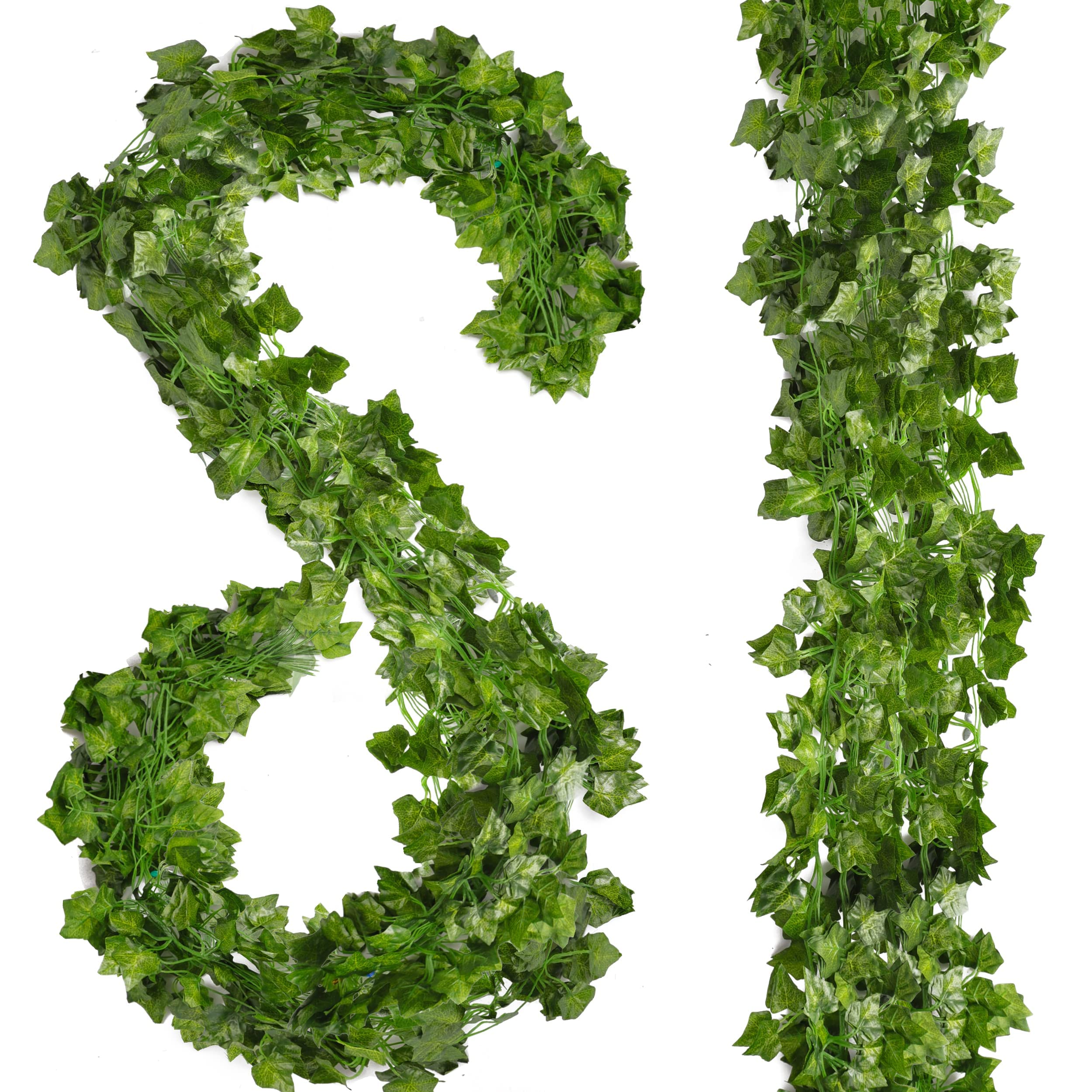 12 Pack 84 Feet Fake Vines, Fake Plants,Fake Leaves for Home Decor, Ivy Vines for Bedroom Decor