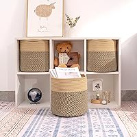 Vista 6 de voten Cestas organizadoras de almacenamiento de 11 x 11 x 11 pulgadas, se ajustan a cubos de 12 x 12 pulgadas, estantes organizadores