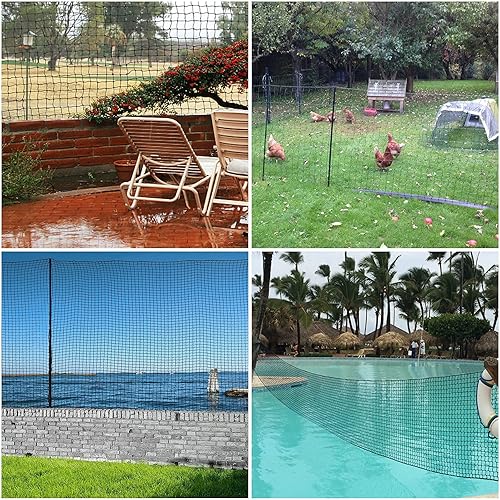 Miniatura 9 de IUZEAI Redes de protección trasera de béisbol, malla de béisbol de nailon profesional de alto impacto, material de malla deportiva de 10 x 10 pies