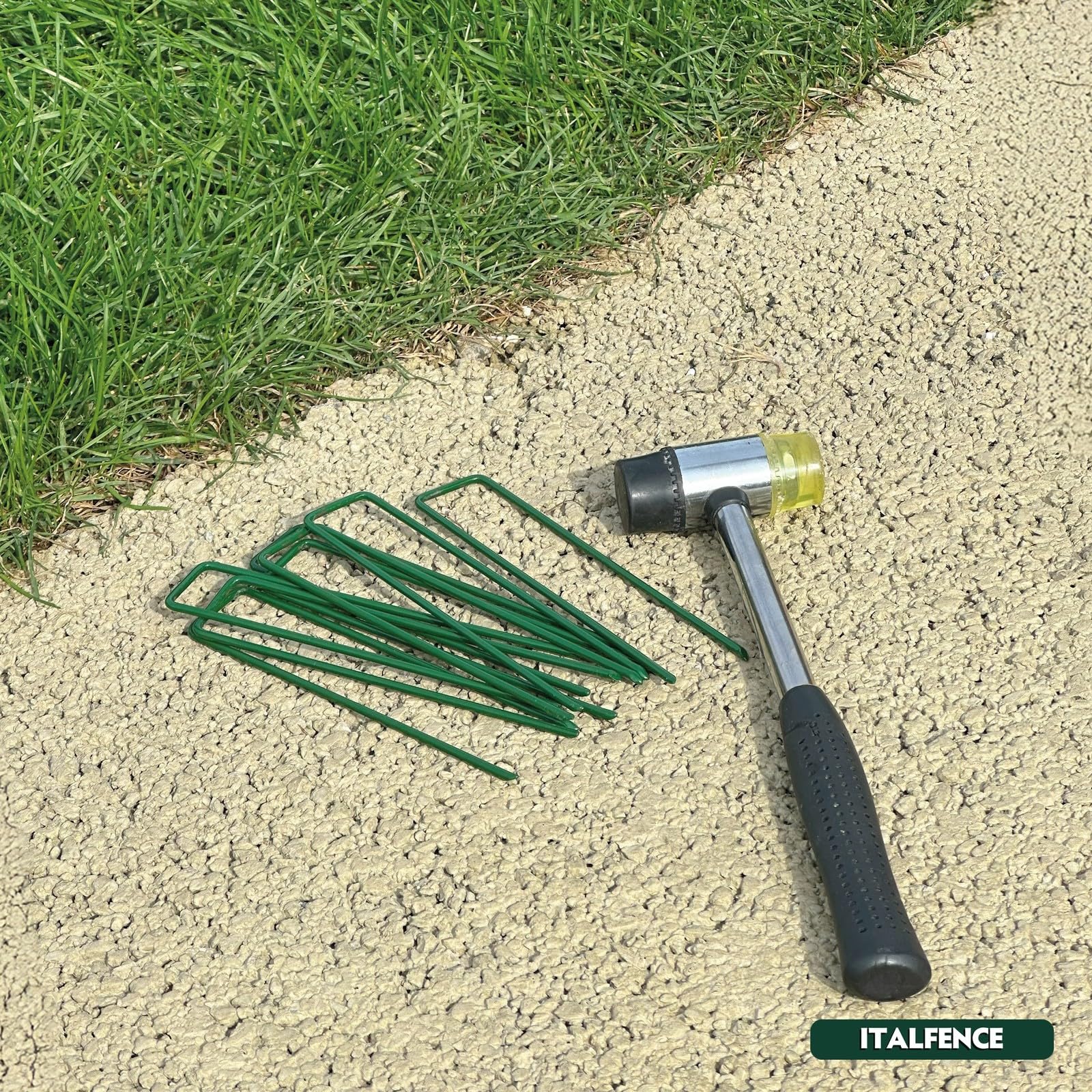 Picchetti zincati e plastificati Ø3,00mm per telo pacciamatura [50 pezzi]