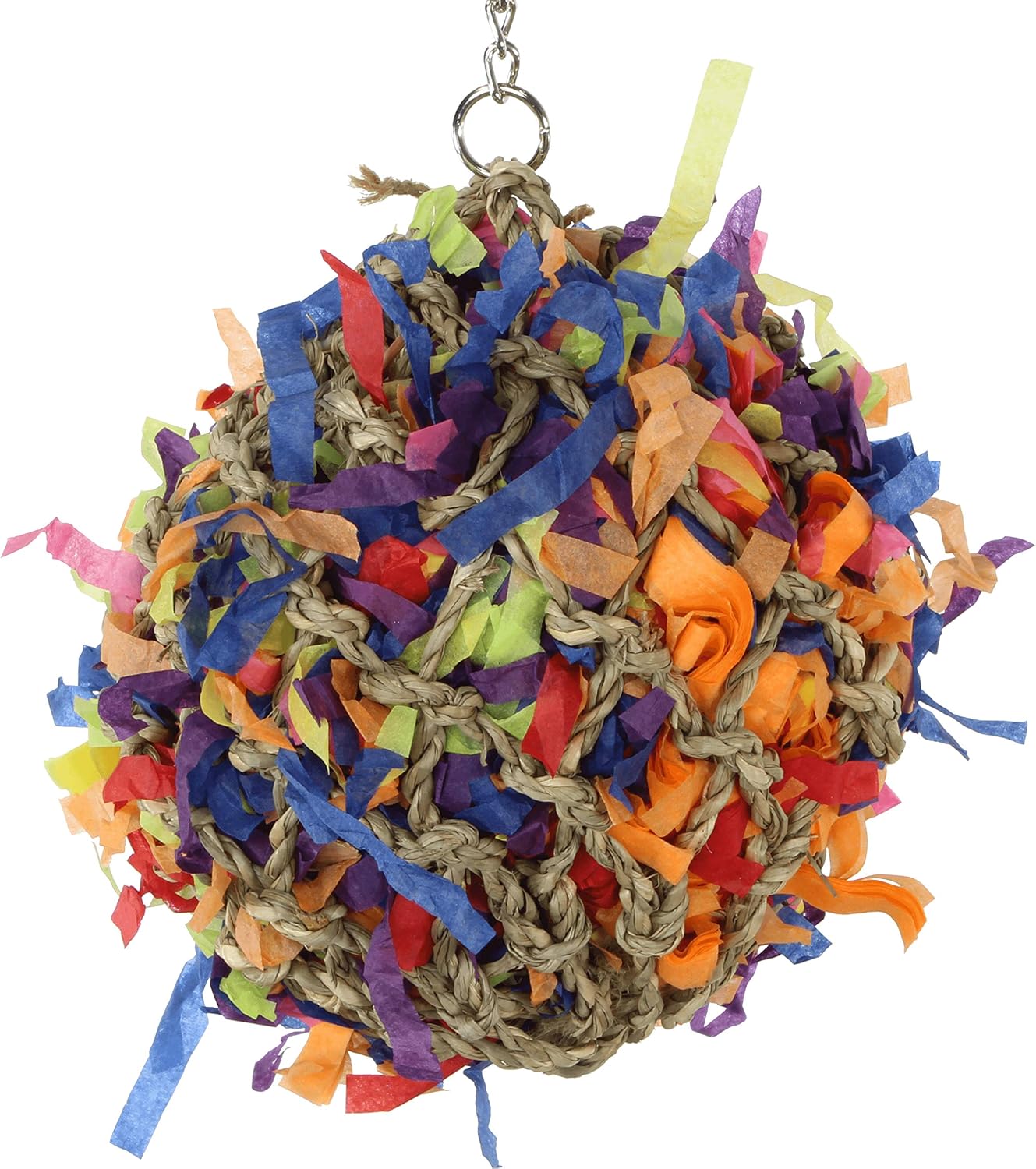100 Medium Super Shredder Ball Bonka Bird Toys Colorful Shredding Paper Wood Parrot Quaker Cockatoo