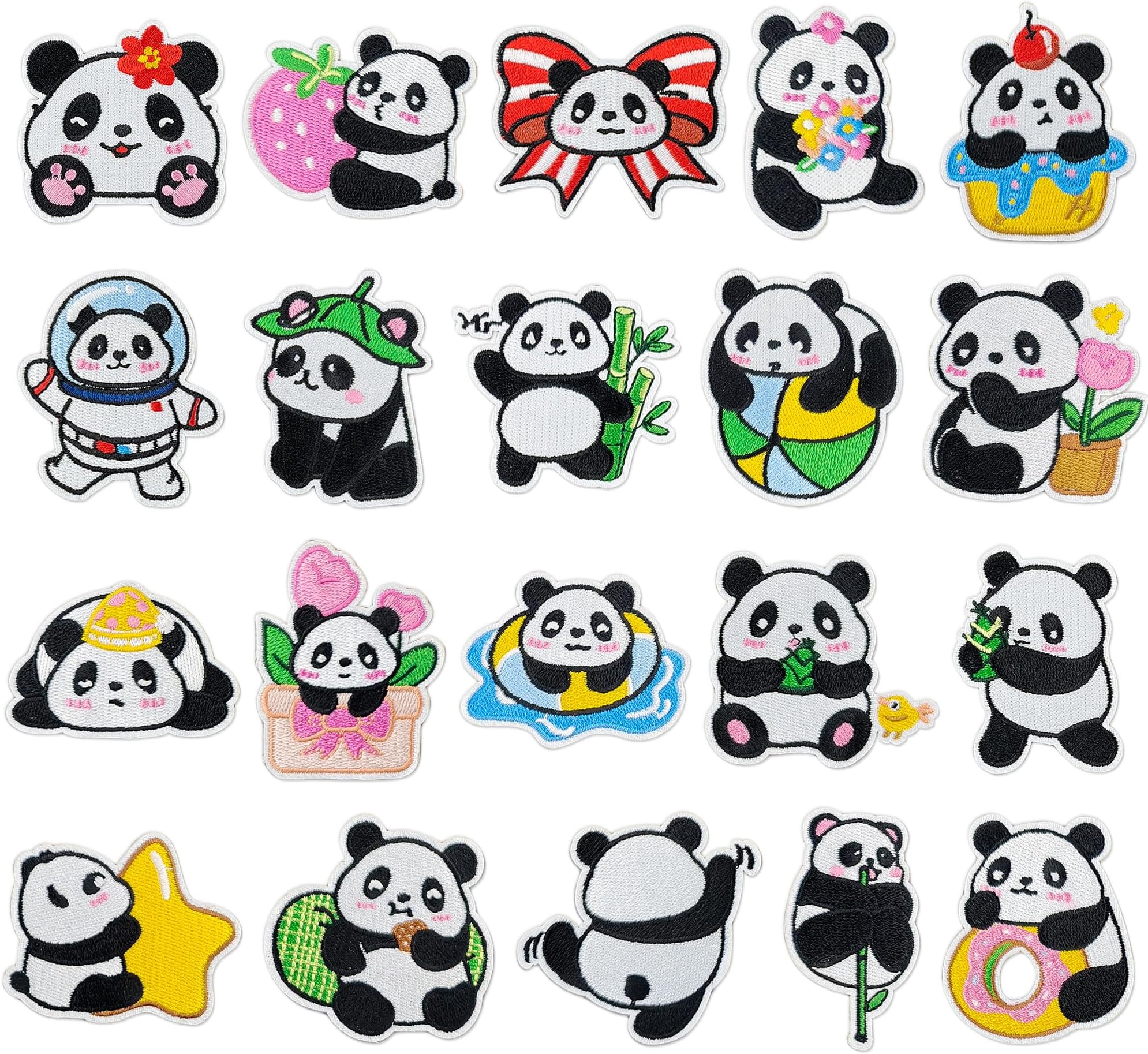 Amazon.com: Iron on Patches for Clothes, In Chenthy 12PCS Panda Hot ...