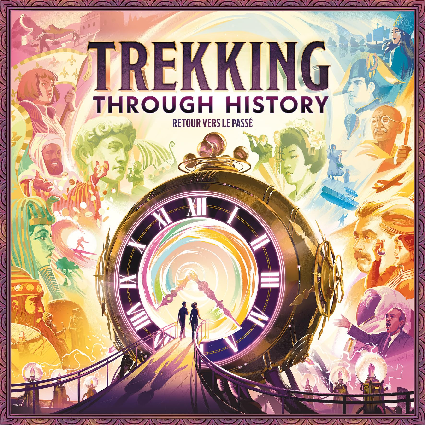 Asmodee - Underdog - Trekking Through History - Jeux de société - Jeu Familial à partir de 10 Ans - 1 à 4 Joueurs - 30 Min - Version française