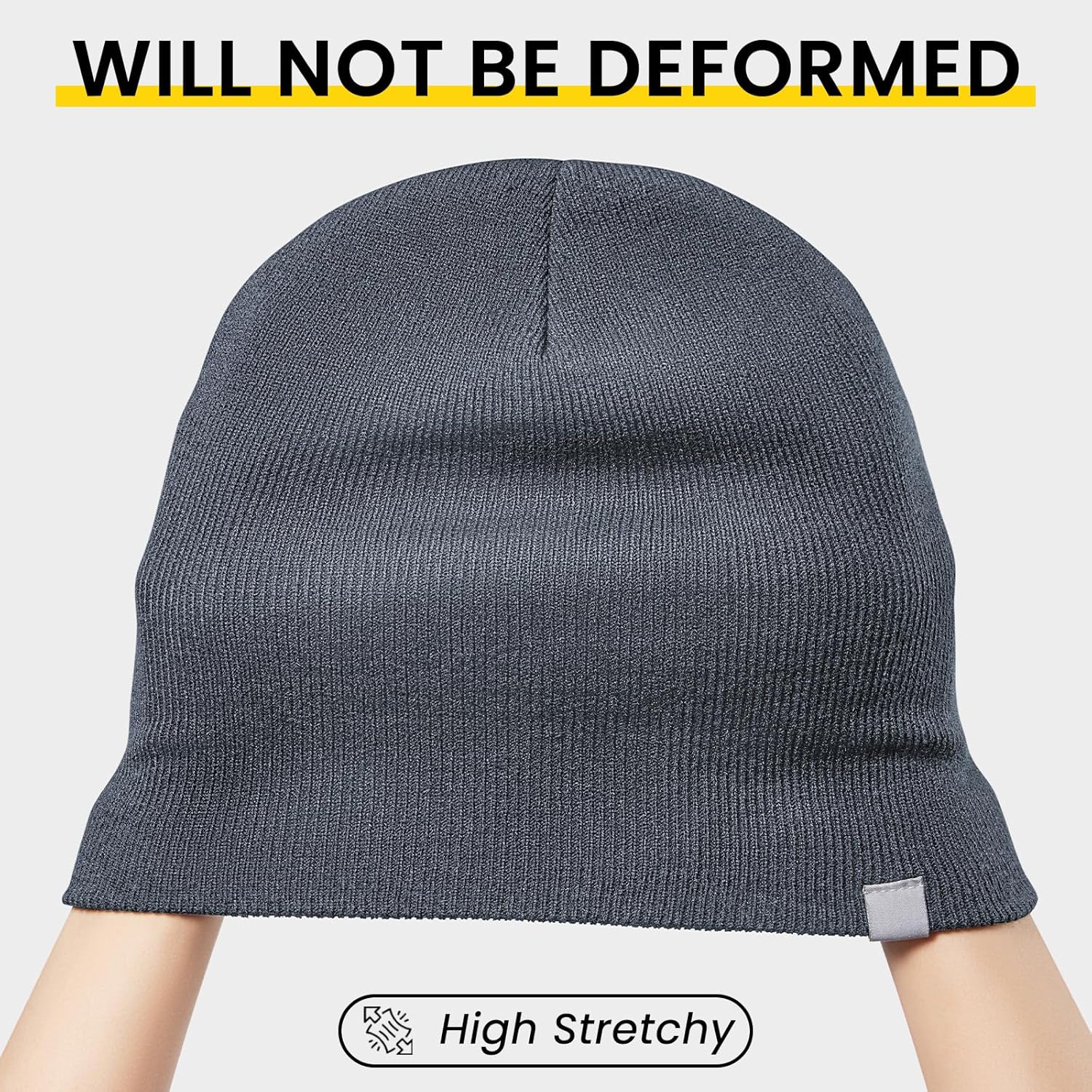 WANDER Beanie Hat for Men Women Winter Soft Hat Cuffed Beanie Warm Stretchy Knitted Skull Cap - Image 3