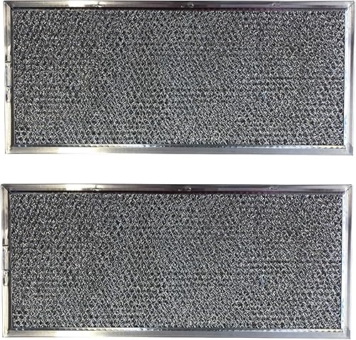 Filter Everything Filtros de aluminio de repuesto para microondas compatibles con Whirlpool W10120839A, modelos Kenmore  5-58 x 11-58 x 332  Paquete