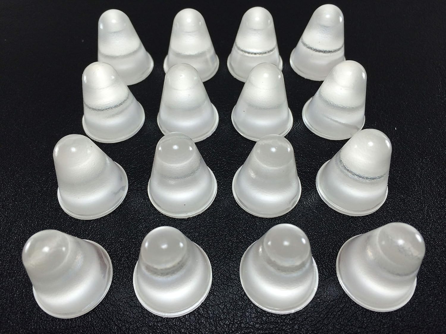 Isolate IT! Conical Clear 0.787" (20mm) Dia x 0.886" (22.5mm) H Round Vibration Isolating Cabinet and Furniture Bumpers - 1000 Pack