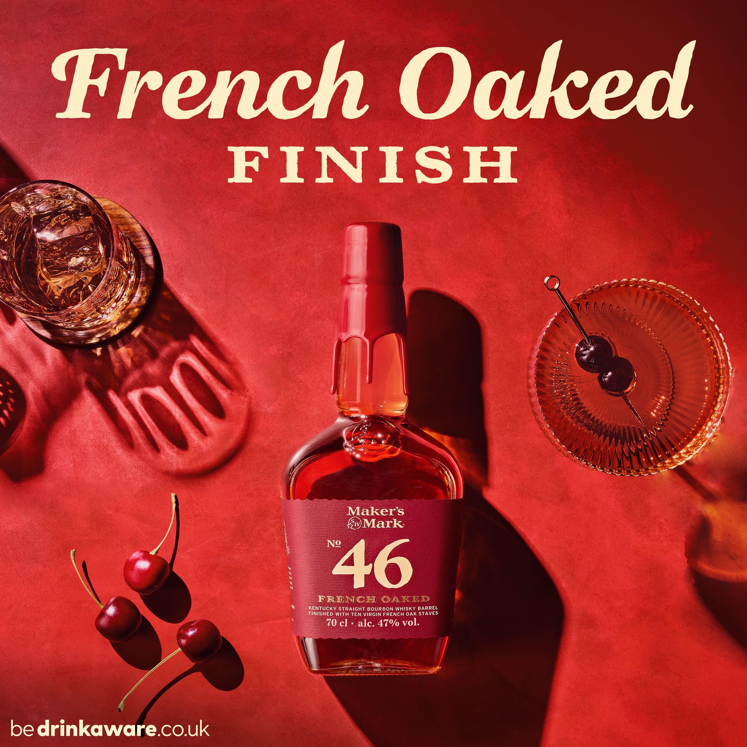 Maker's Mark 46 Kentucky Straight Bourbon Whisky - French Oak Barrel Finish - Rich Notes of Vanilla Caramel and Baking Spice - 70cl product thumbnail 4