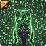 Calming Matrix Binary Code Stream Sleep Noise for Fire TV