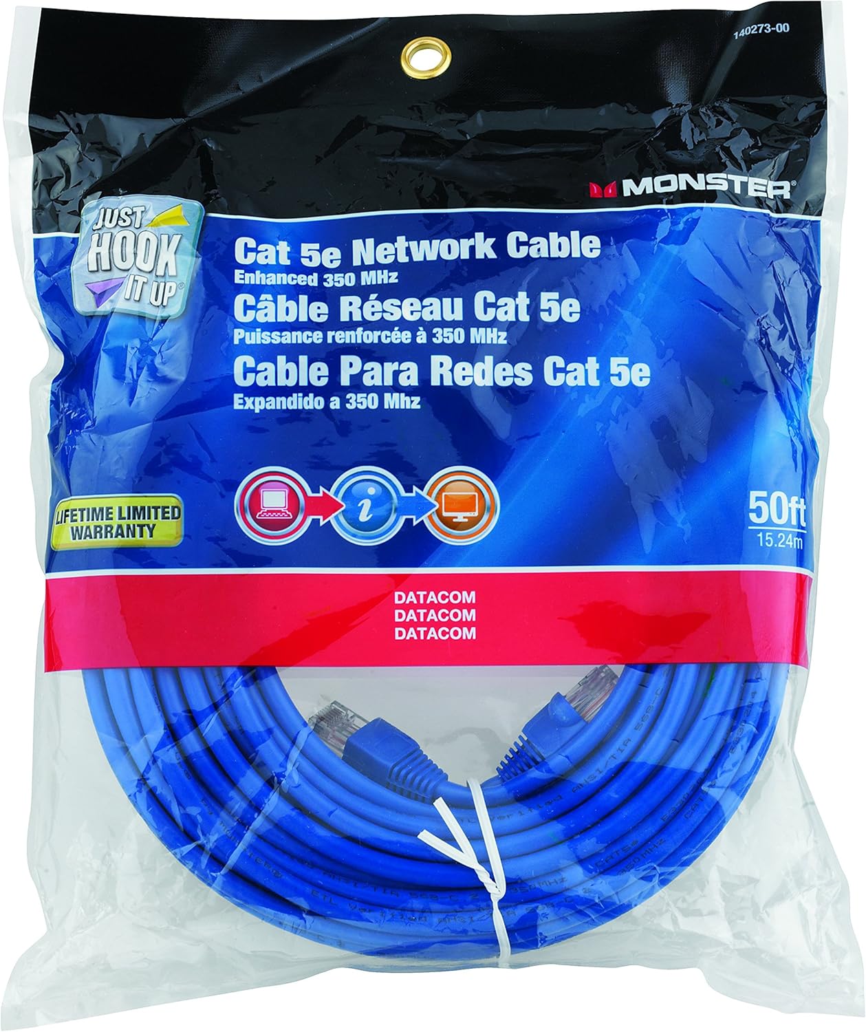 Monster Network Cable 5E BLU 50'