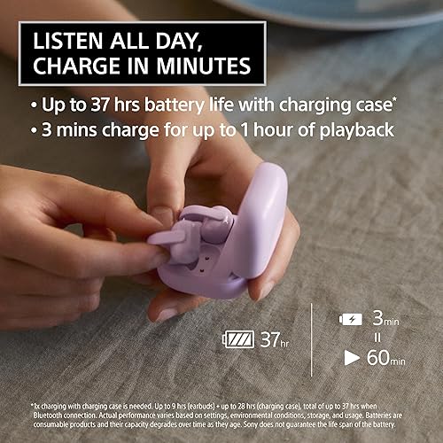 Miniatura 10 de Sony LinkBuds - Auriculares inalámbricos con clip de oreja abierta, ajuste cómodo y seguro, diseño ligero con clip, controles táctiles, conciencia