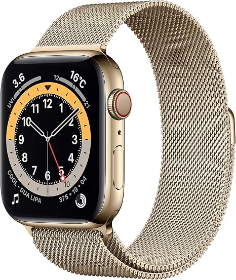 Amazon Co Jp 最新 Apple Watch Series 6 Gps Cellularモデル 44mmゴールドステンレススチールケースとゴールドミラネーゼループ 家電 カメラ