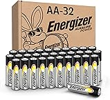 Energizer AA Batteries Alkaline Power, 32 Count Alkaline Double A Battery Pack