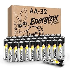Energizer AA Batteries Alkaline Power 32 Count Alkaline Double A Battery Pack