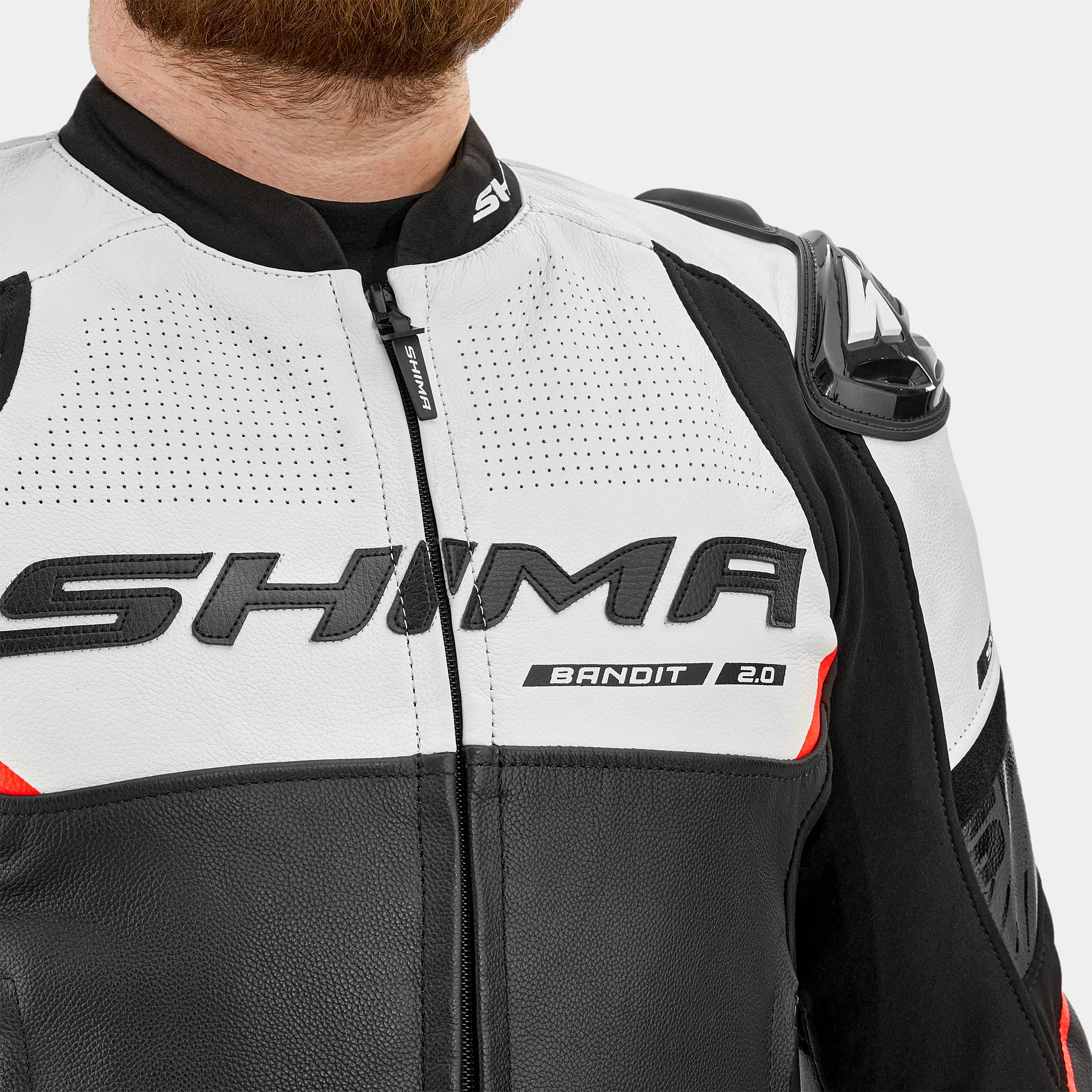 SHIMA Bandit 2.0 Chaqueta Pantalon Moto Hombre AirForce Protector Espalda Cuero Traje de Moto Motociclista Chaquetas