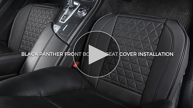 Amazon.com: Black Panther 1 Pair Luxury Car Seat Covers