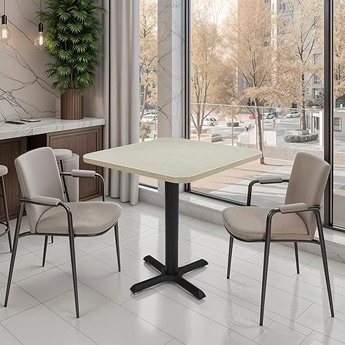 Miniatura 38 de Factory Direct Partners 13376-282 Mesa cuadrada de café bistró de 30 x 30 pulgadas; moderna mesa de comedor, café, mesa de cóctel para espacios
