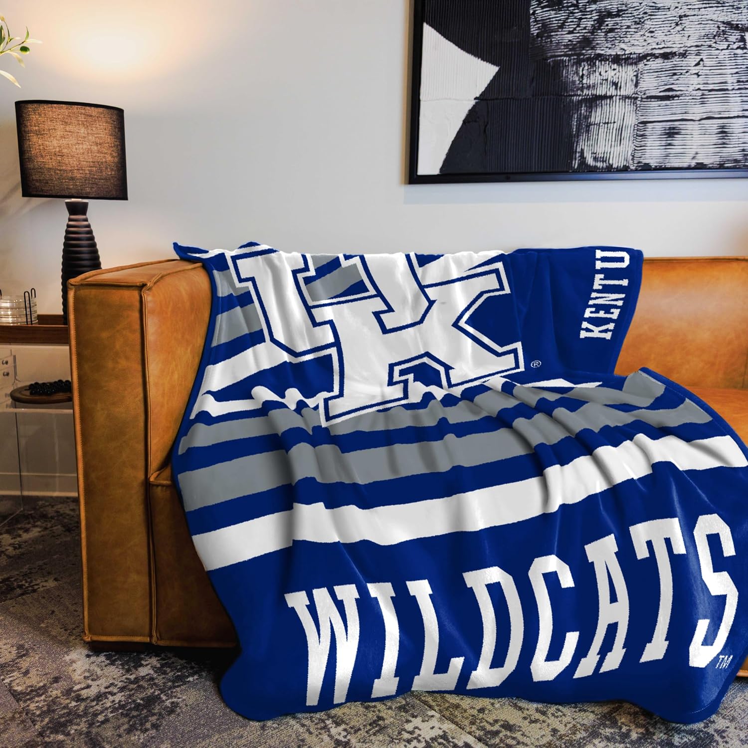 Logo Brands NCAA Raschel Throw Blanket – 50 x 60 Soft Fleece Blanket, Officially Licensed Collegiate Design, Cozy Throw for Tailgating, Game Day, & Home Décor