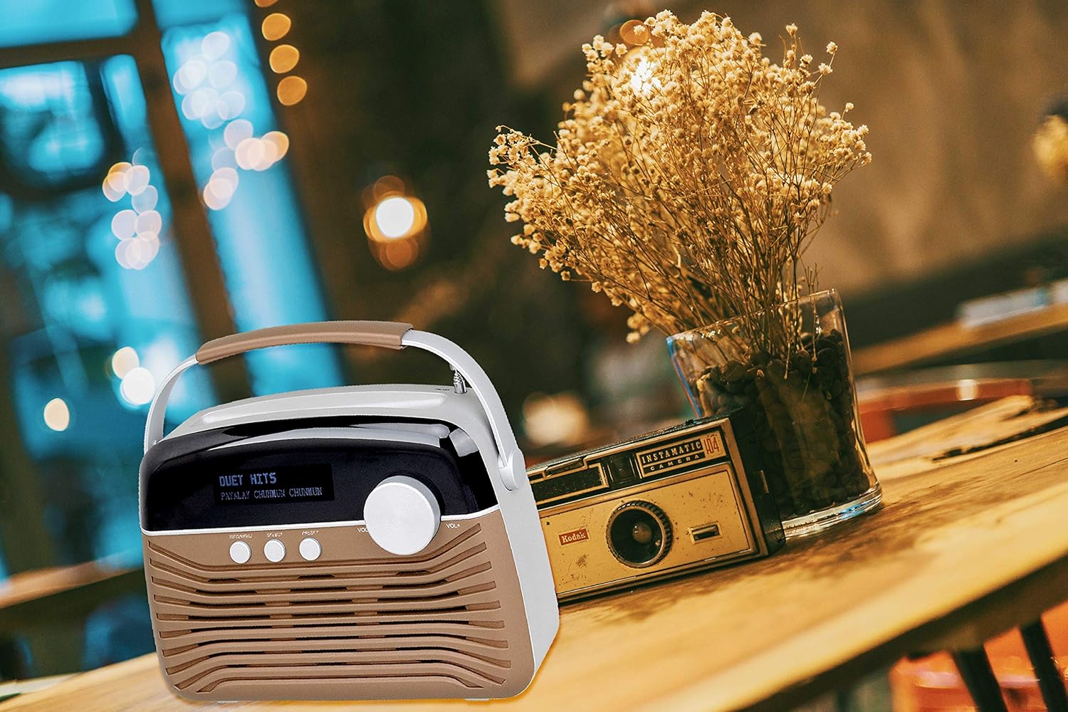 AKAI R190BT Portable Radio in a room setting