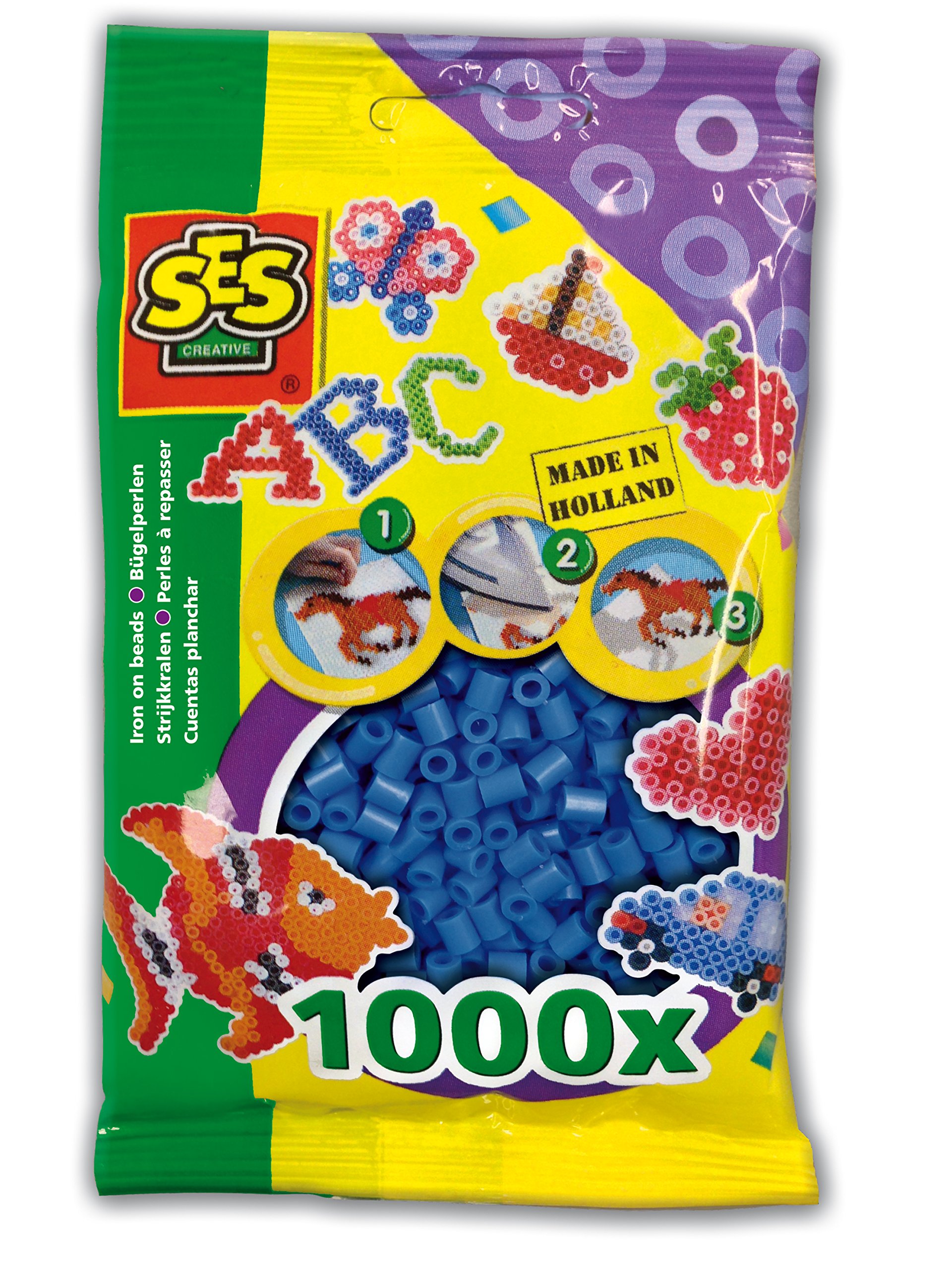 SES Creative - Beedz Iron On Beads - 1000 Pieces - Dark Blue