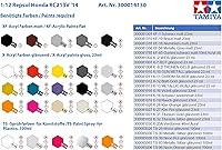 Vista 8 de Tamiya 14130 1/12 Repsol Honda RC213V '14 Motorcycle Plastic Model Kit