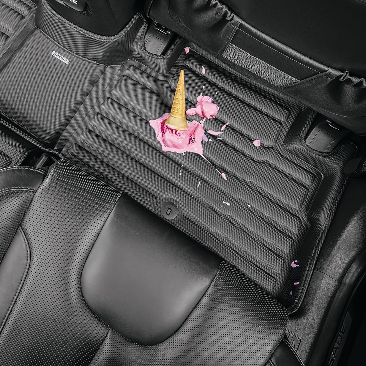 TuxMat - for Chevrolet Equinox EV 2024-2026 Models - Custom Car Mats - Maximum Coverage, All Weather, Laser Measured - This Full Set Includes 1st and 2nd Rows