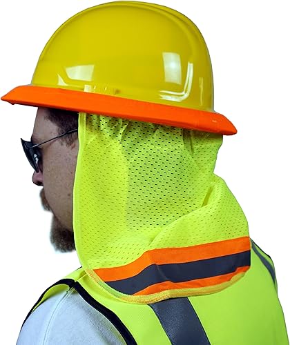 Miniatura 7 de Best Ever PRO-MADE X1 - Parasol para casco duro. Escudo de cuello premium con cierres de ajuste seguro y toalla de sudor integrada. Se adapta a