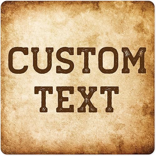 Miniatura 125 de Letrero Personalizado, Letrero de Calle Personalizado, 11 Colores de Fuente, 13 Estilos de Fuente, 4 Opciones de Agujeros, 22 Tamaños, 6x24 Madera