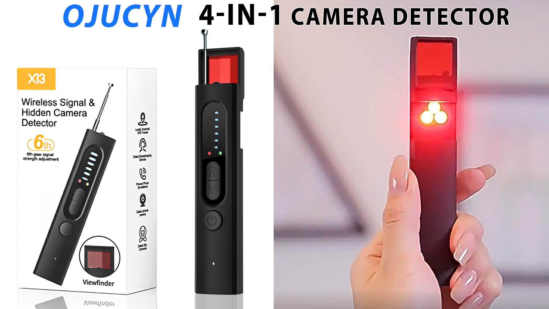 Hero Privacy Pen 5-in-1 Hidden Camera Detector - 2025 Upgraded Bug