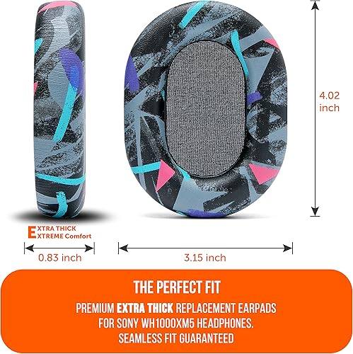 Miniatura 5 de WC Wicked Cushion - Almohadillas extra gruesas para Sony XM5, cojines de piel sintética suave, espuma viscoelástica de aislamiento de ruido, grosor