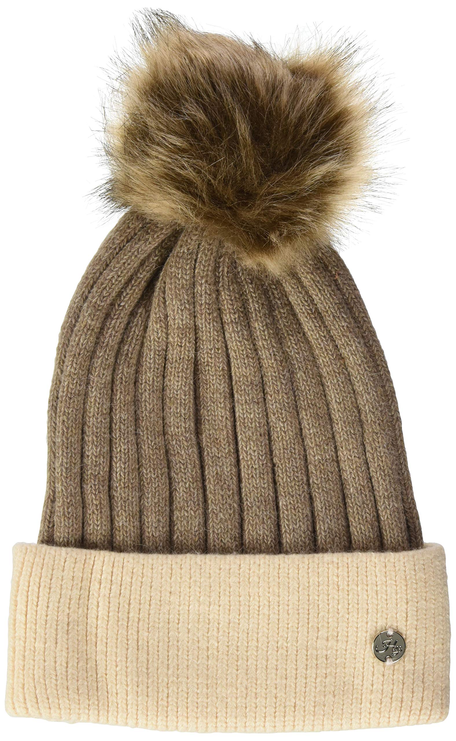 Duke and Co HyFashion Luxembourg Luxury Bobble Hat, Toffee/Beige, 200 g