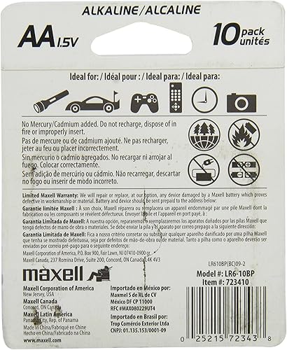 Miniatura 2 de Pilas alcalinas AAA Maxell 2 paquete de 10 723410 computadora 1 1