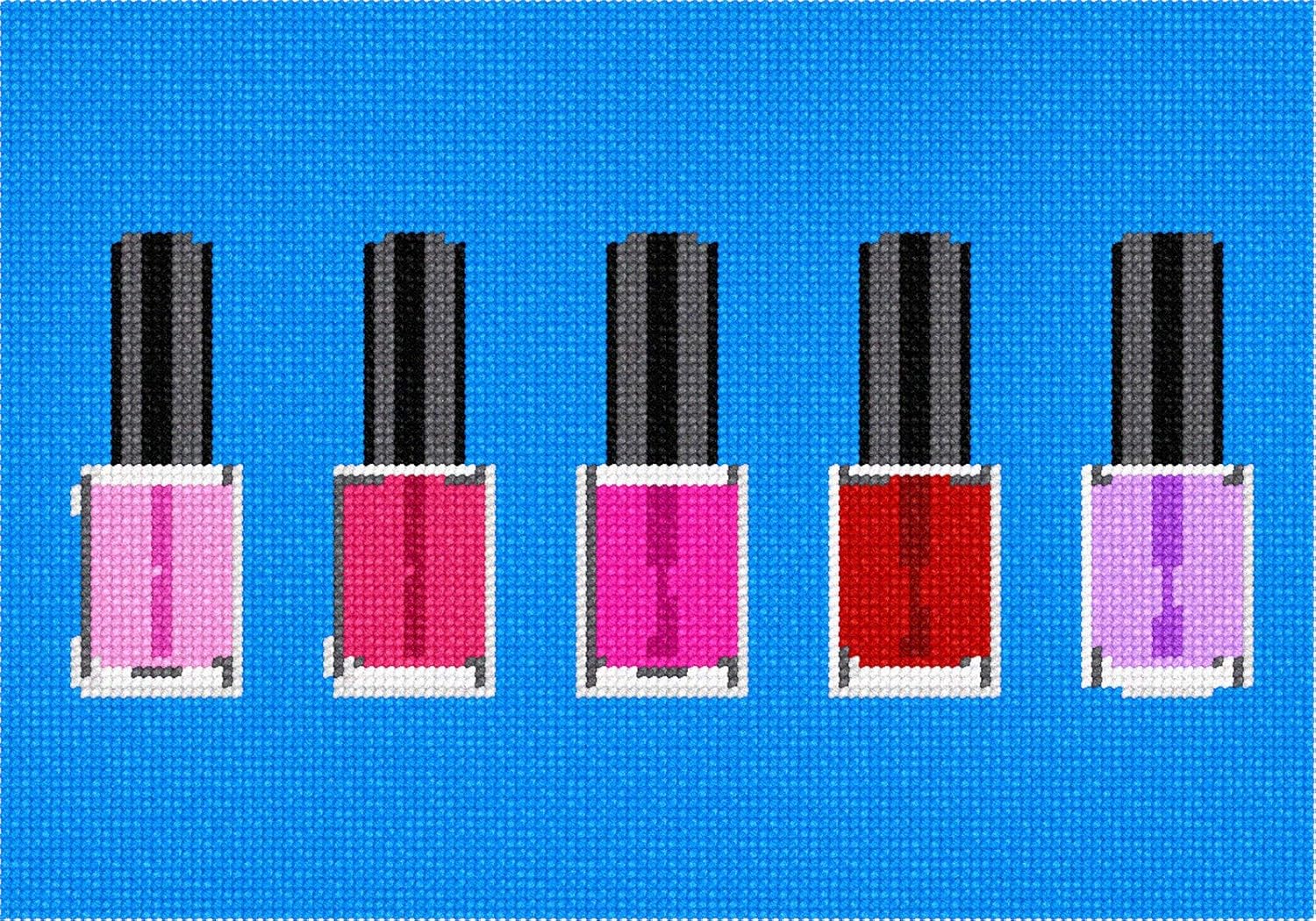 Pepita Needlepoint kit Nailpolish 10 x 7