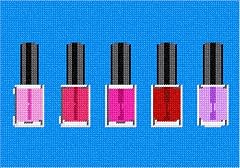 Pepita Needlepoint kit Nailpolish 10 x 7