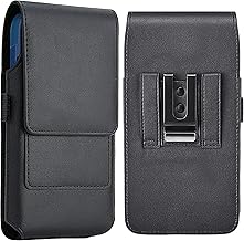 iPhone 16 15 Pro Vertical Belt Case for iPhone 16 15 Pro iPhone 14 14 Pro 13 Pro 13 12 Pro 12 Magnetic Closure with ID Card Holder for Galaxy S22 S21 Cell Phone