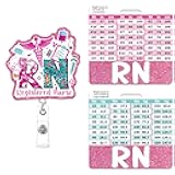 Registered Nurse Badge Reel Retractable - RN Badge Buddy, Baccalaureate of Science in Nursing BSN Nurse ID Badge with Alligator Clip, Nursing Gifts Work Accessories