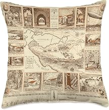 Old Palo Alto CA Map (1925) Throw Pillow