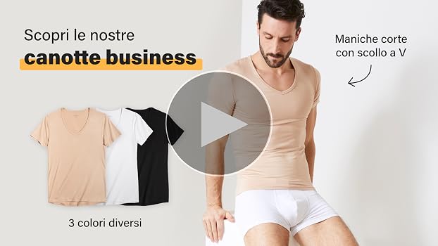 DLSMDOUS Maglietta da Uomo in Modal Morbida Ed Elegante con Scollo a V e Manica Corta Taglio Basso vestibilità Slim e Stretch Bianco S