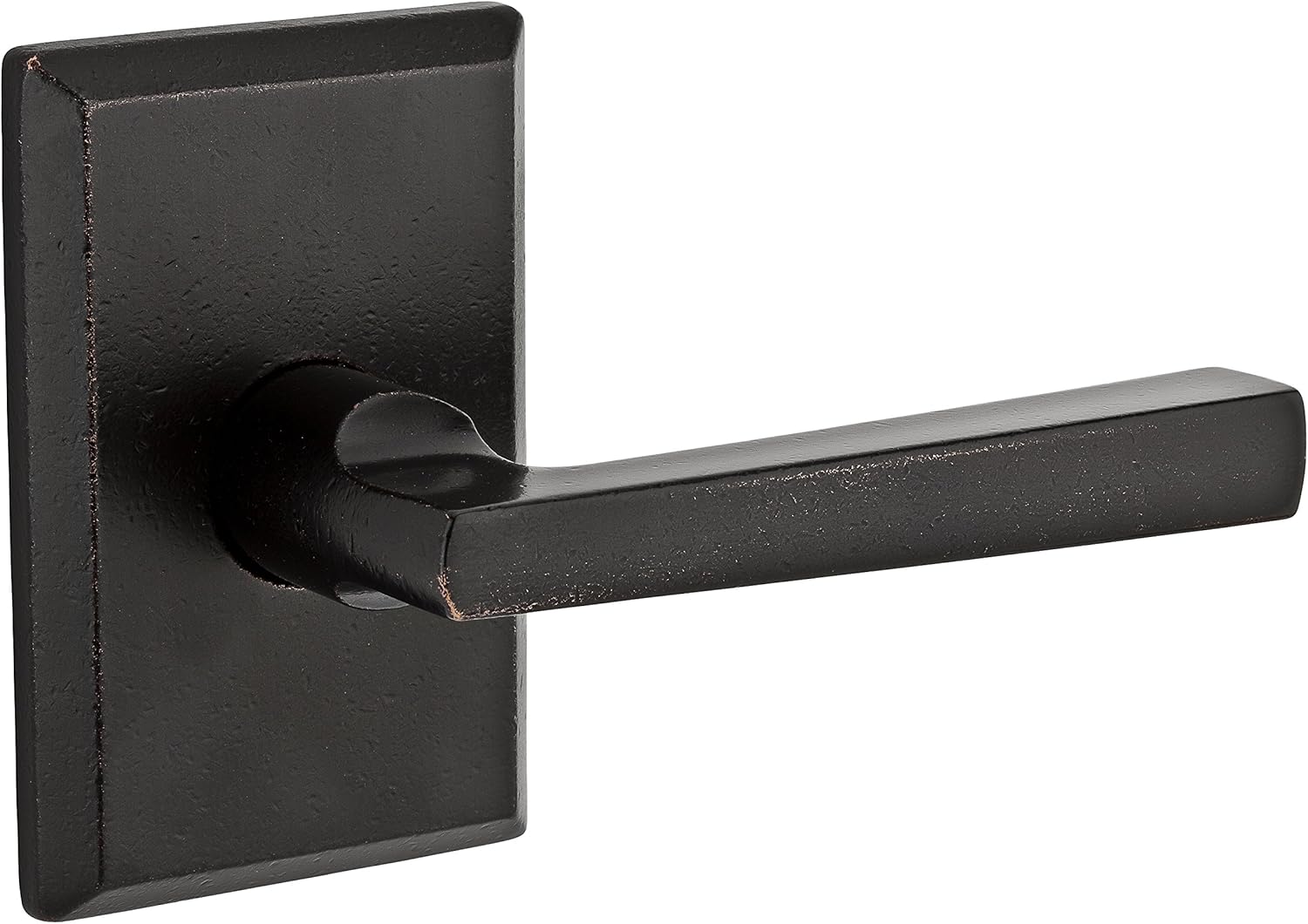 Baldwin Reserve 9BR3500-022 Rustic Arch Taper Right-Handed Half-Dummy Lever in Dark Bronze
