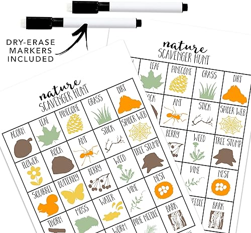 Miniatura 2 de Juegos de búsqueda del tesoro de la naturaleza para niños, al aire libre, fiesta de cumpleaños, viaje por carretera, actividades de viaje, incluye