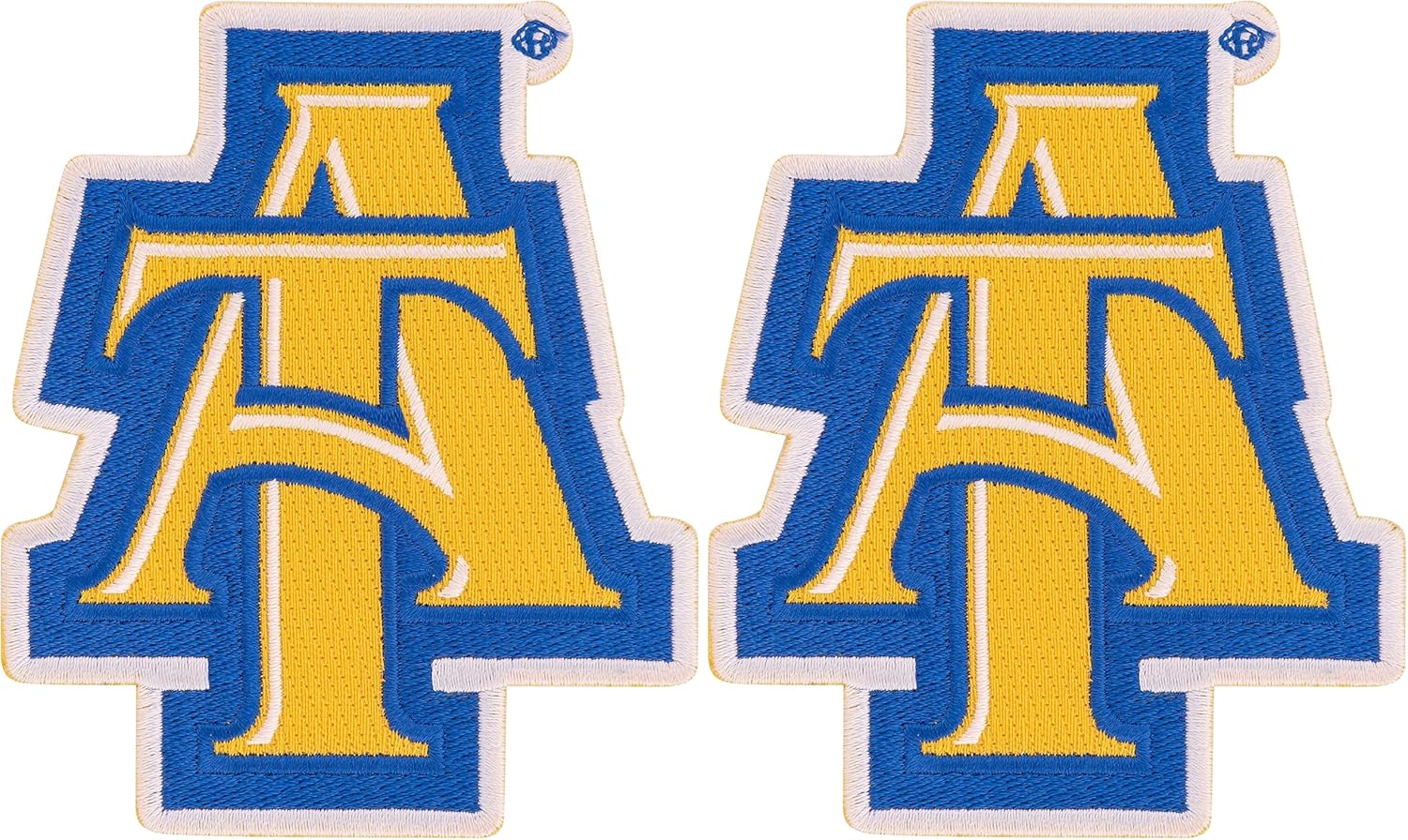 Desert Cactus North Carolina A&T State University Patch – Embroidered Iron On/Sew On Applique for Blazers, Jackets, Backpacks, Bags, Hats & Tactical Gear – Aggies (Patch - Design A) (Pack of 2)