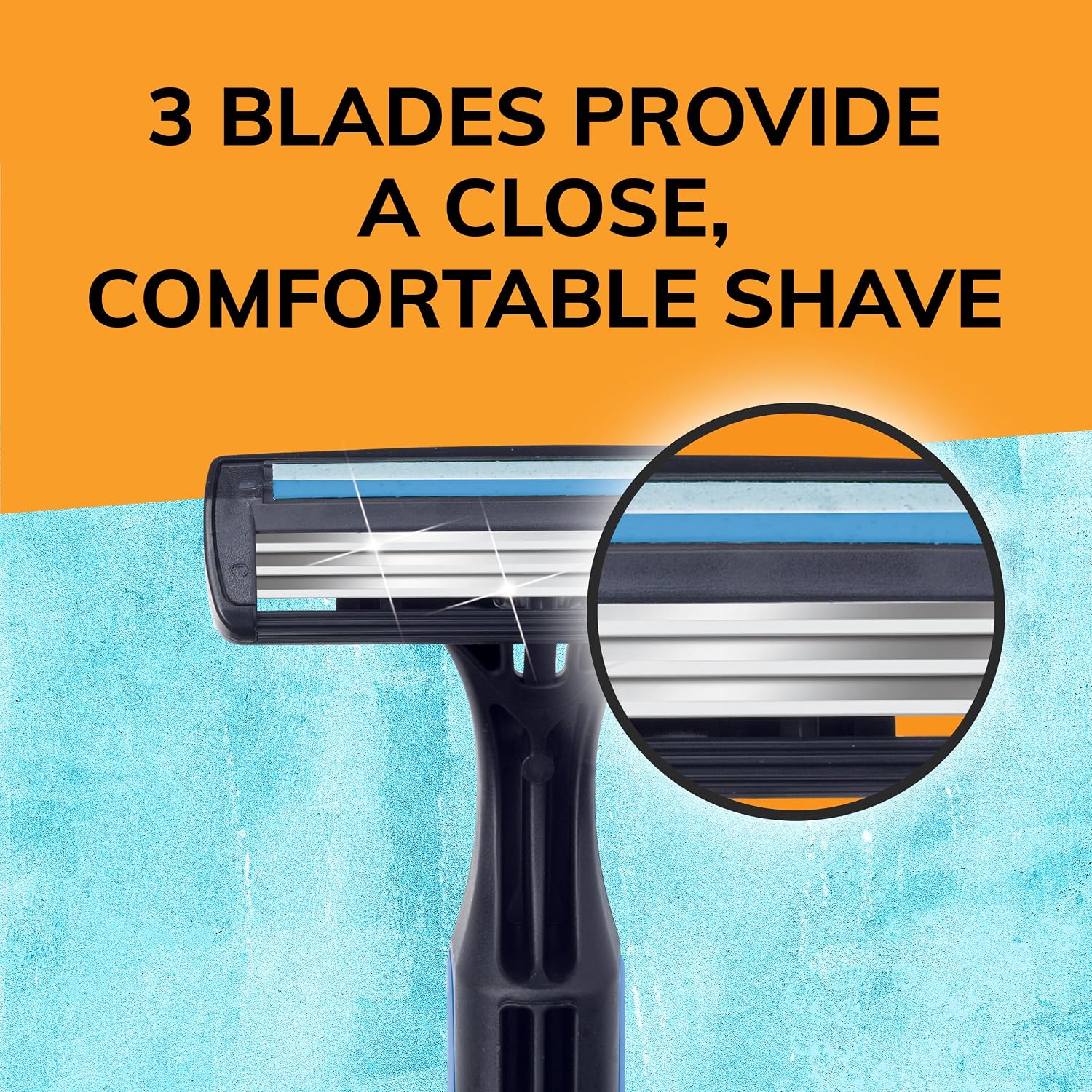 BIC Comfort 3 Advance Disposable Razors for Men, For an Ultra-Soothing and Close Shave, 4 Piece Razor Set (Pack of 2) image 3