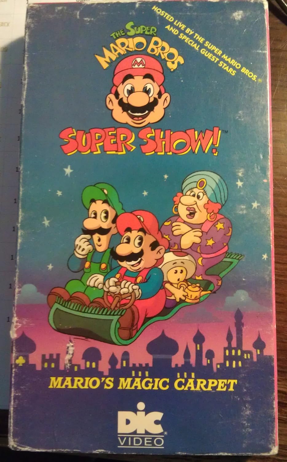 The Super Mario Bros. Super Show: Mario's Magic Carpet VHS