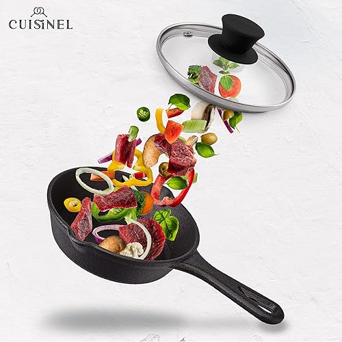 Miniatura 10 de Glass Lid - 12"-inch30.48-cm308mm - Compatible with Lodge - Fully Assembled Tempered Replacement Cover - Oven Safe for Skillet Pots Pans Universal