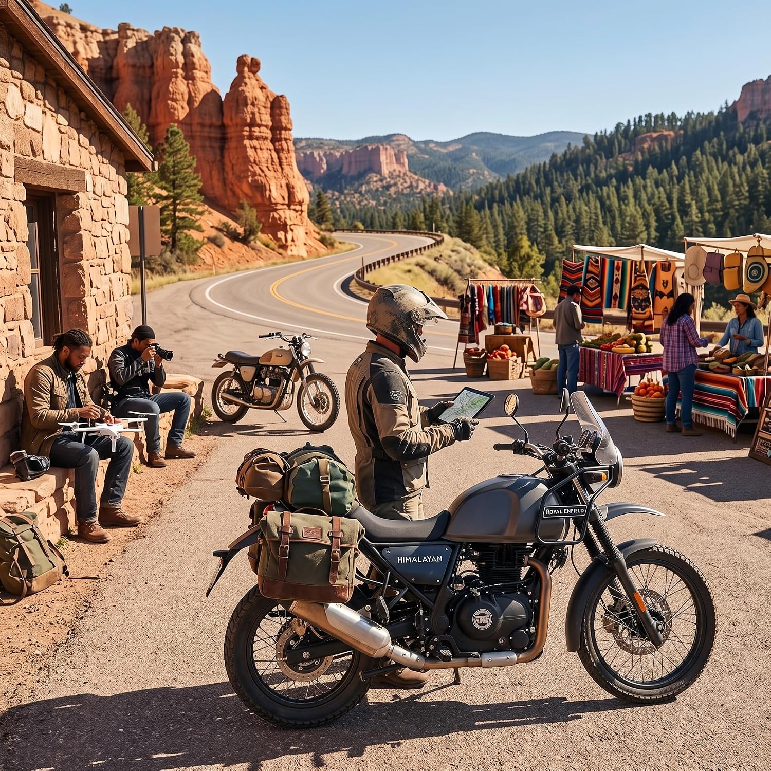 RiToEasysports Крепление для мотоциклетной сумки к New Himalayan 450 2024-2025, стальная труба 18 мм, не требует сверления, боковая мотоциклетная сумка, багажник, обеспечивающий дополнительное место для хранения, Adventure